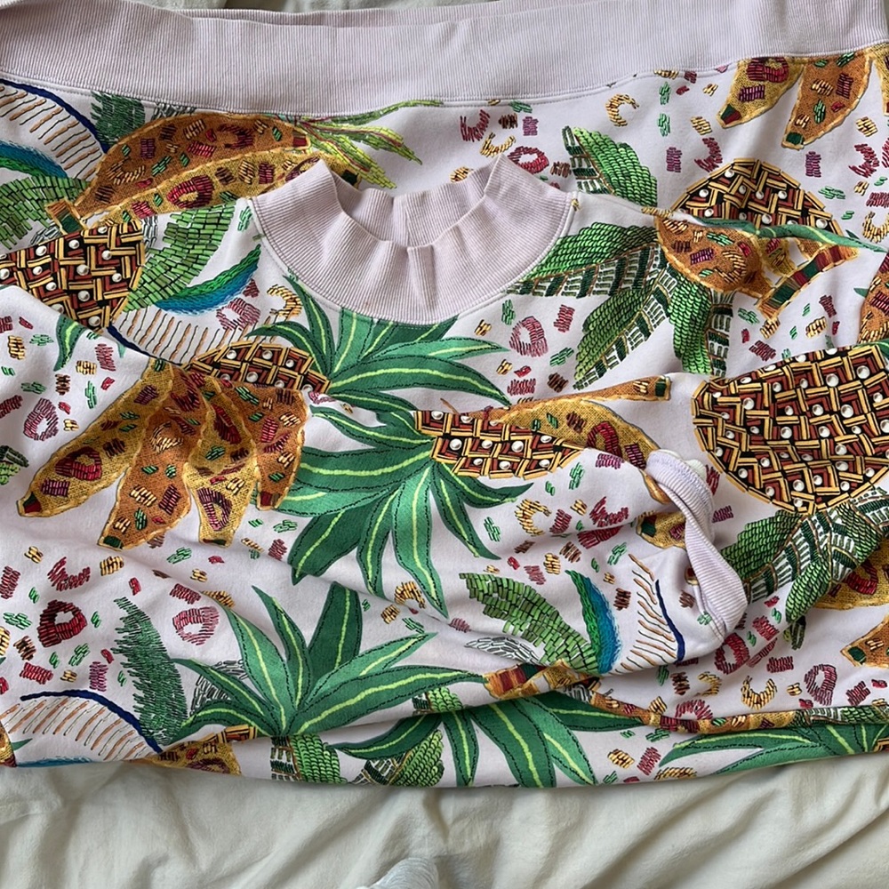 Farm Rio pineapple sweatshirt dress